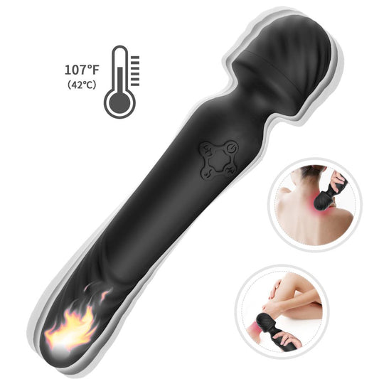 2-Masażer łechtaczki podgrzewany wibrator 22cm 9tryb-2