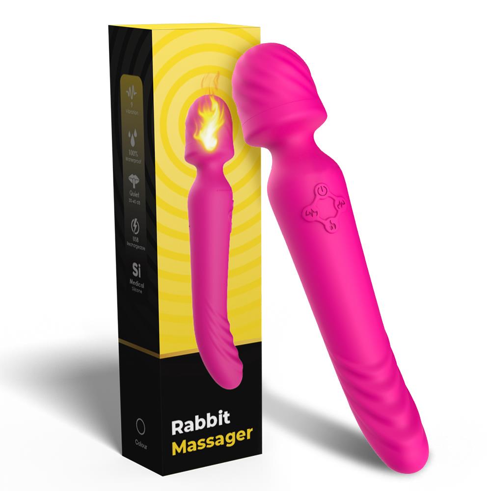 1-Masażer łechtaczki podgrzewany wibrator 22cm 9tryb-1