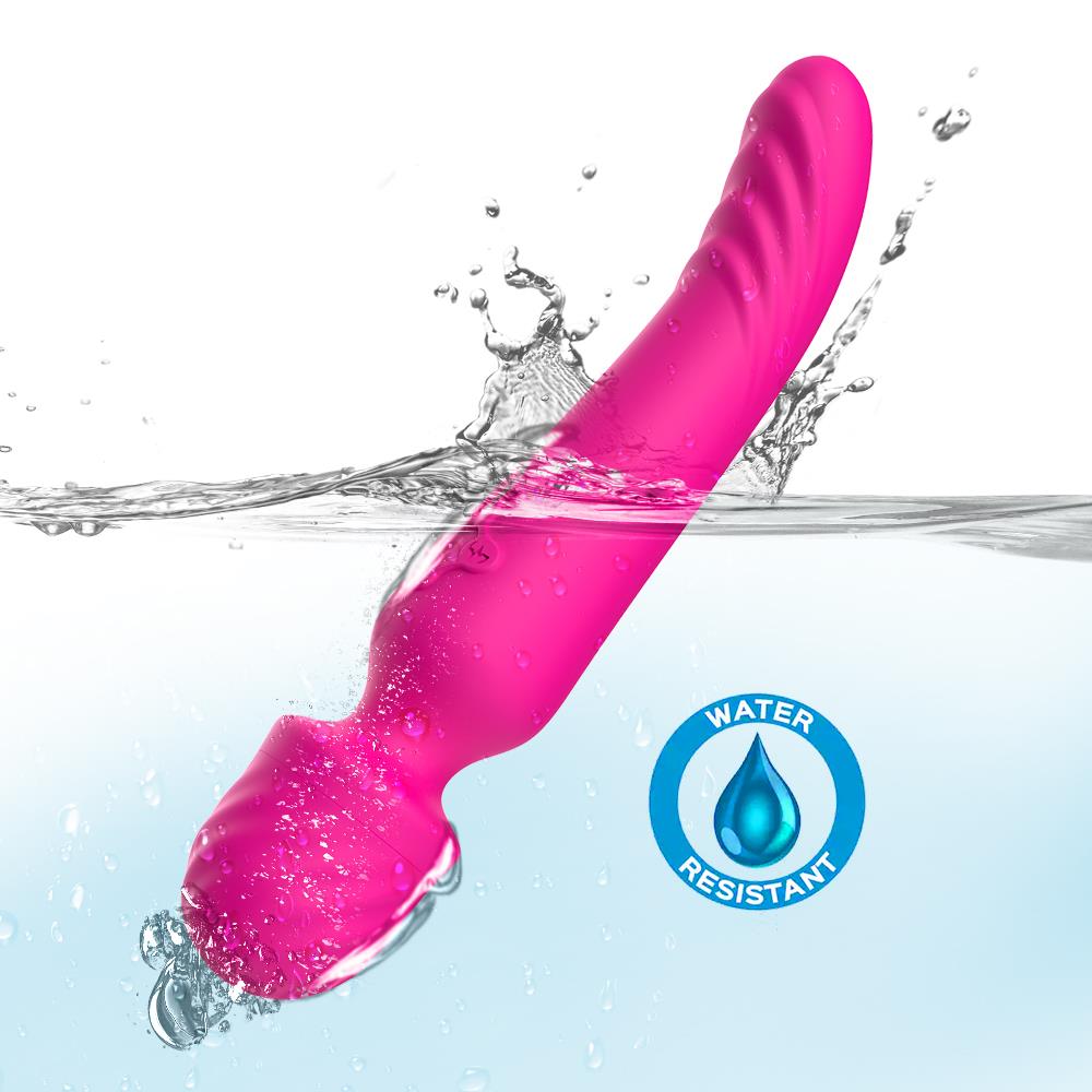 5-Masażer łechtaczki podgrzewany wibrator 22cm 9tryb-5