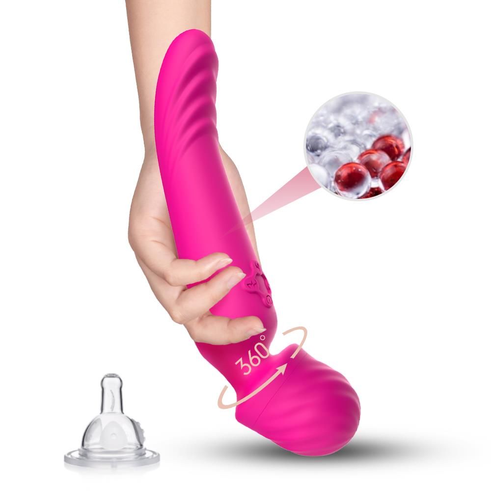 6-Masażer łechtaczki podgrzewany wibrator 22cm 9tryb-6