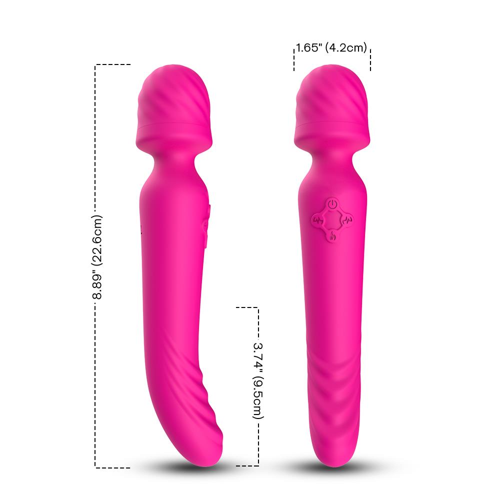 10-Masażer łechtaczki podgrzewany wibrator 22cm 9tryb-10