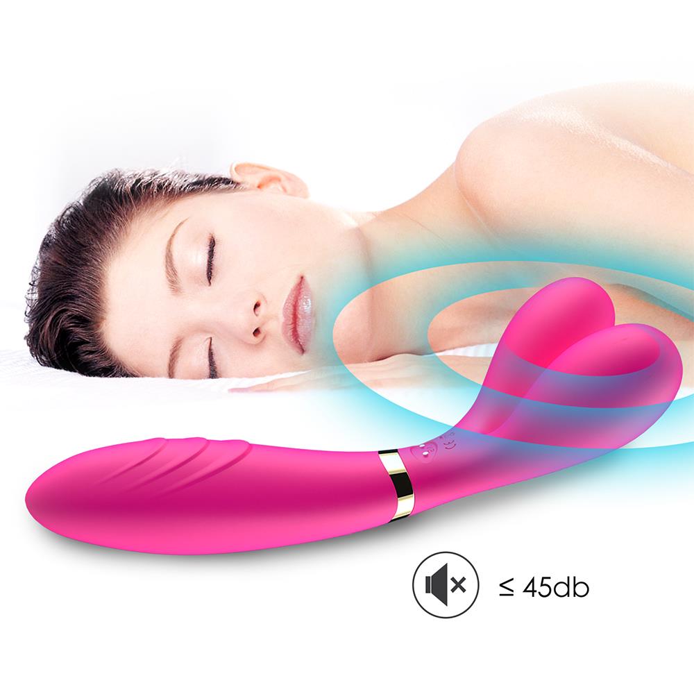 7-Podwójny wibrator masażer stymulator 9 trybów 19cm-7