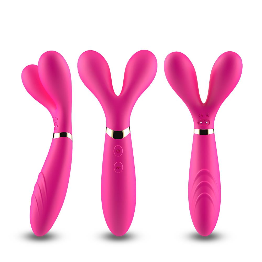 9-Podwójny wibrator masażer stymulator 9 trybów 19cm-9