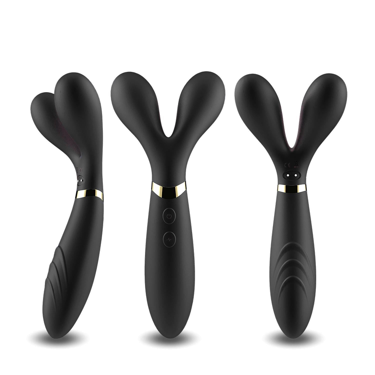9-Podwójny wibrator masażer stymulator 9 trybów 19cm-9