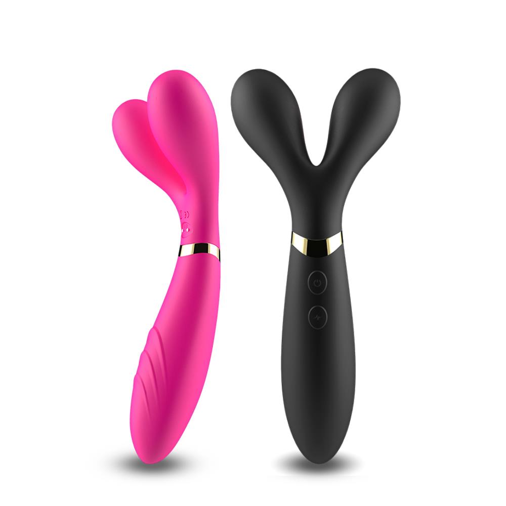 11-Podwójny wibrator masażer stymulator 9 trybów 19cm-11