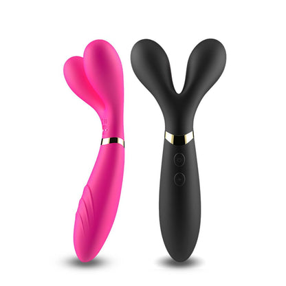 11-Podwójny wibrator masażer stymulator 9 trybów 19cm-11
