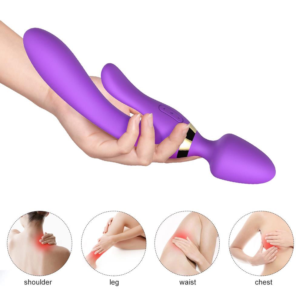 3-Masażer różdżka wibrator królik 9 trybów 23 cm sex-3