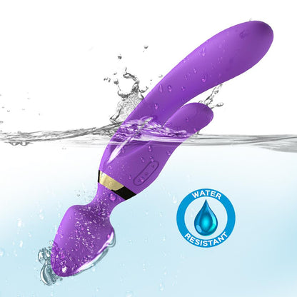 6-Masażer różdżka wibrator królik 9 trybów 23 cm sex-6