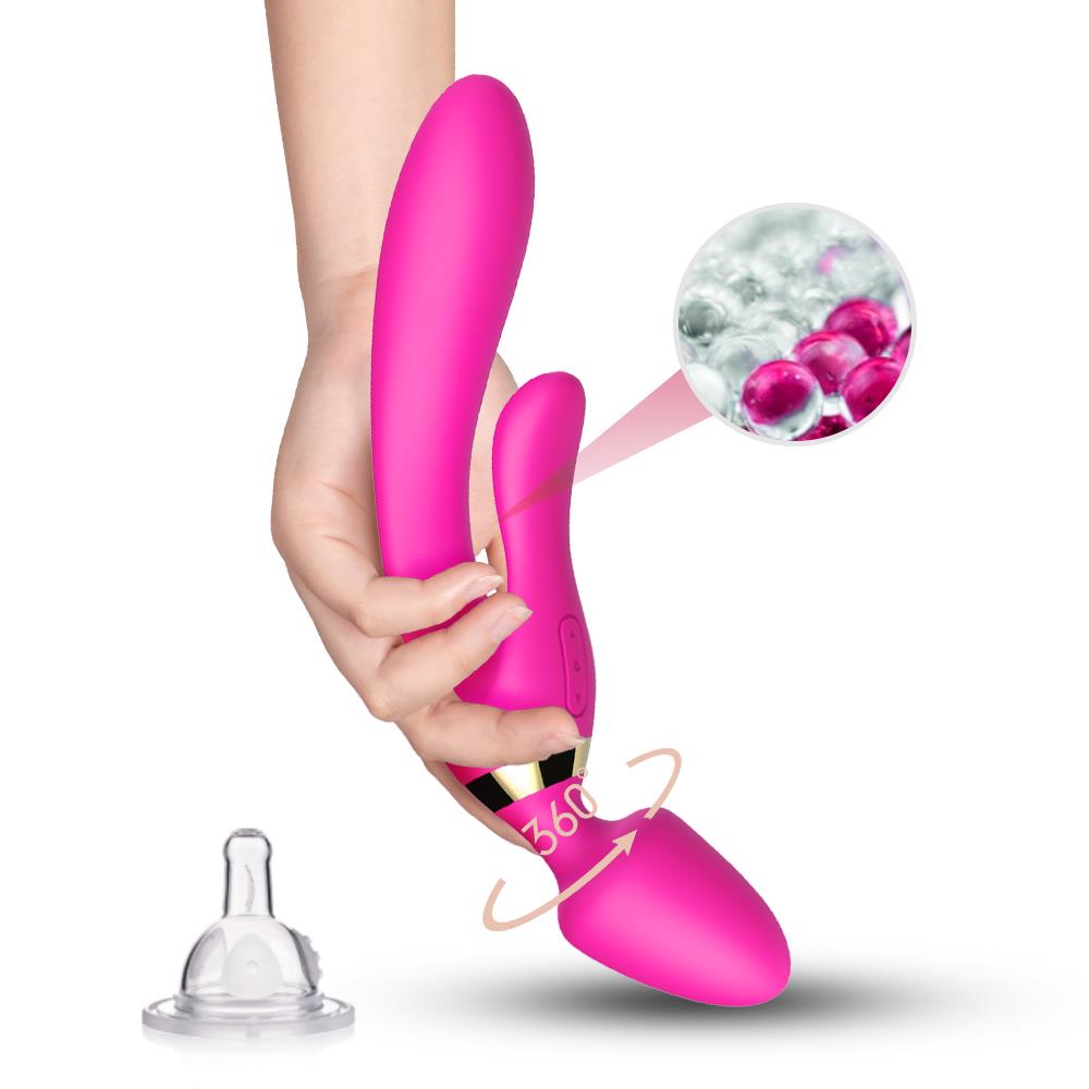 5-Masażer różdżka wibrator królik 9 trybów 23 cm sex-5