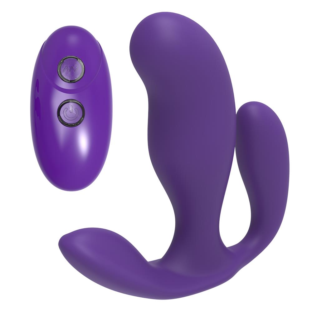 2-Potrójny wibrator waginalny analny 7 trybów 8 cm-2