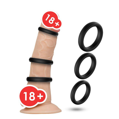 3-Zestaw 3 sex pierścienie erekcyjne na penisa jądra-3