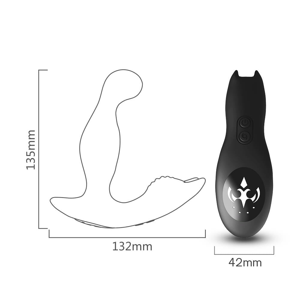 4-Masażer prostaty wibracje rotacja 9+5 trybów 13 cm-4