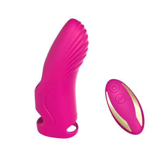 1-Nakładka wibrator na palec do punktu G Aurora pink-1