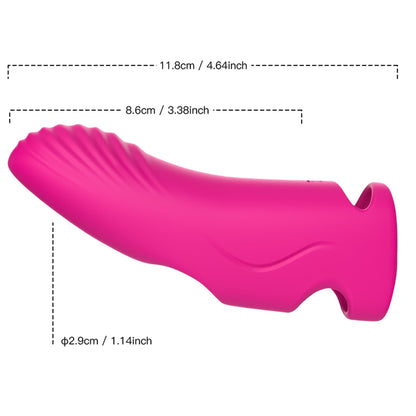 3-Nakładka wibrator na palec do punktu G Aurora pink-3