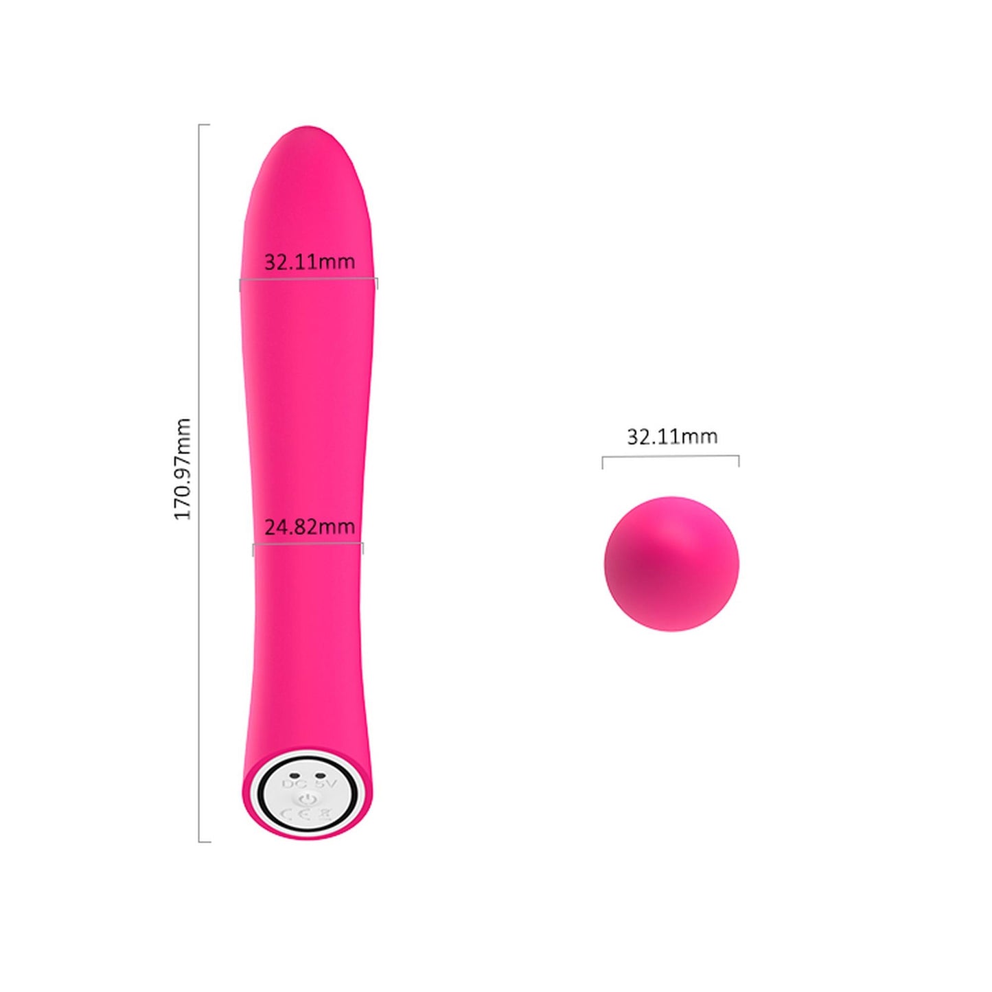 3-Klasyczny wibrator uniwersalny masażer 7 tryb 13cm-3