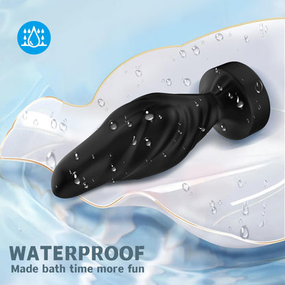 11-Korek analny z wibracją B-series Joy Limonster Black-11