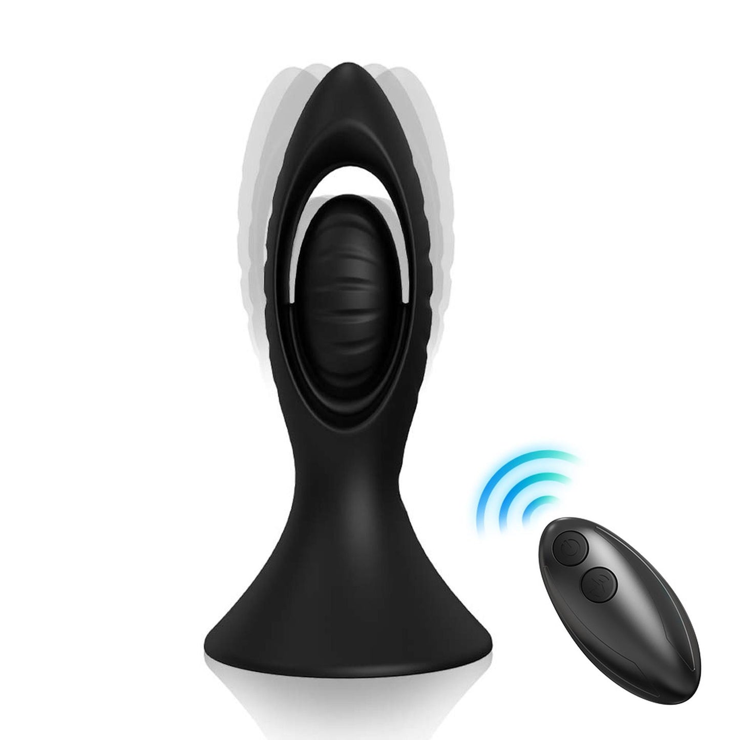 1-Plug korek analny na pilota wibrujący silikonowy wodoodporna zatyczka-1