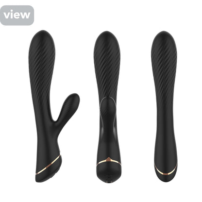 4-Wibrator ze stymulacją łechtaczki B - series Joy Hare Black-4
