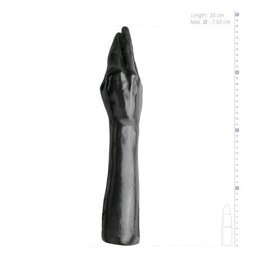6-Czarne dildo do fistingu w kształcie ręki 43 cm-6