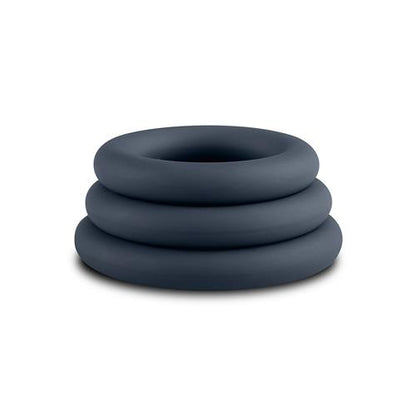 7-3-Piece Cock Ring Set - Grey-7