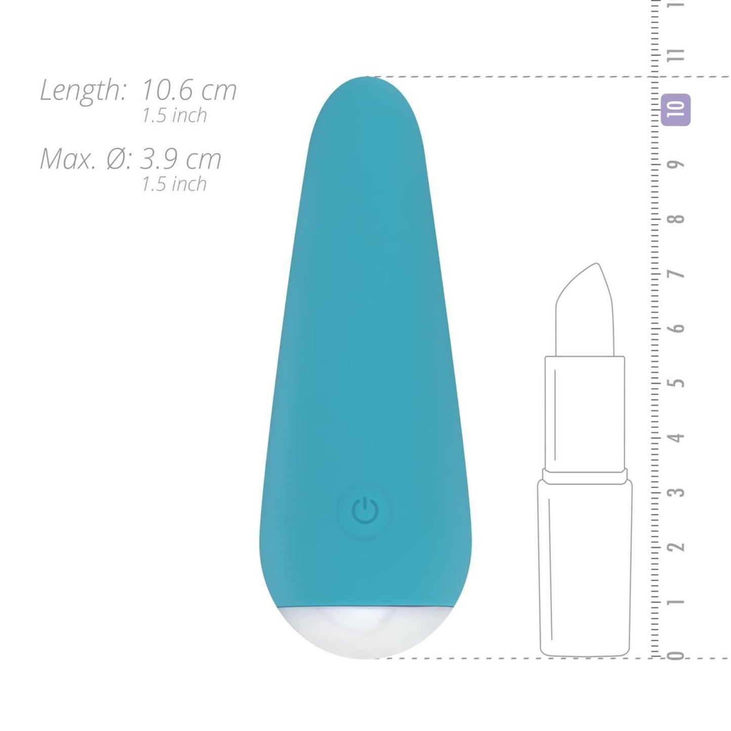 12-Mały wibrator masażer sex stymulator 10cm 10trybów-12
