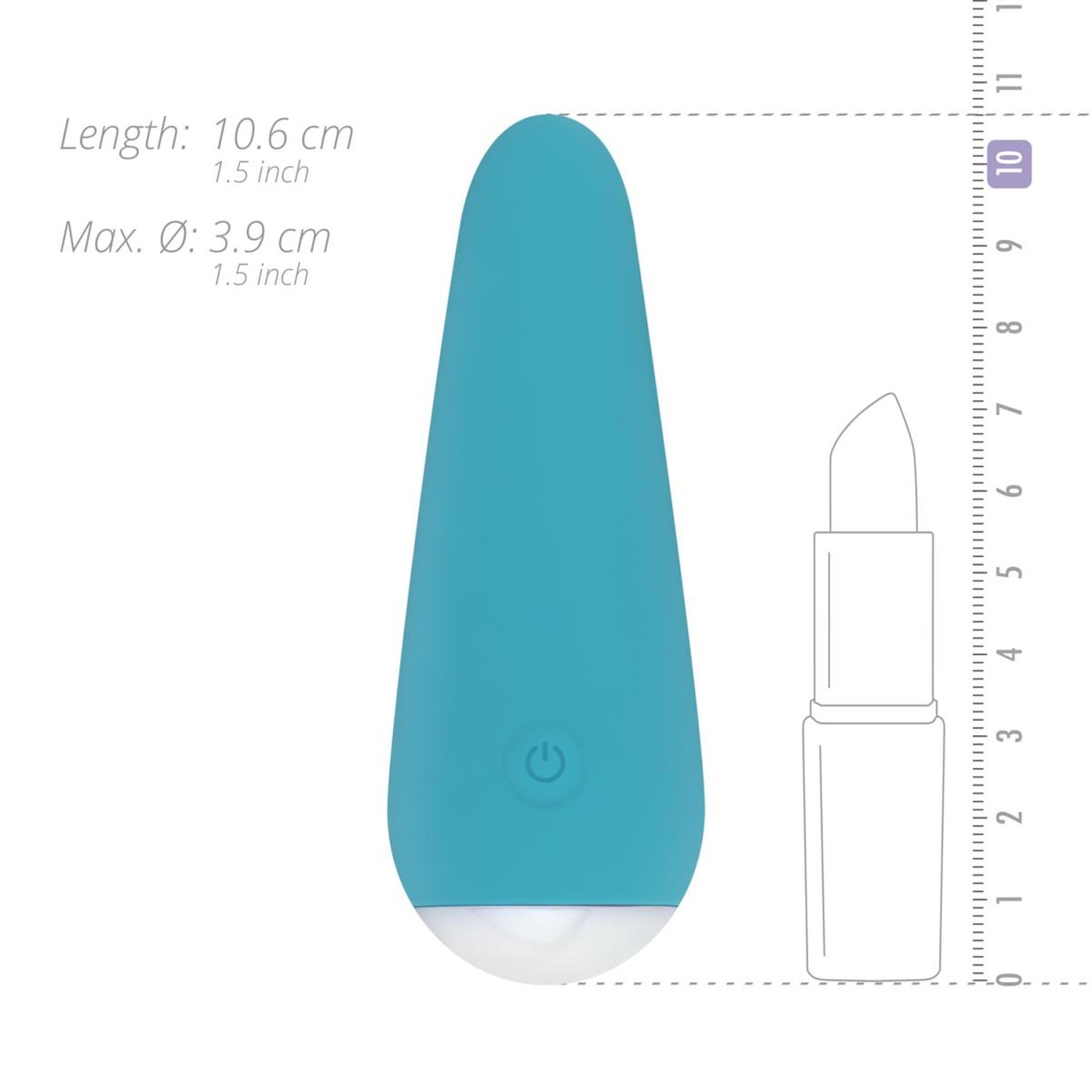 12-Mały wibrator masażer sex stymulator 10cm 10trybów-12