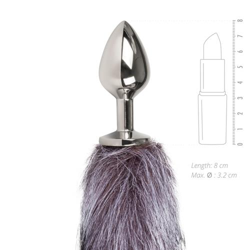 3-Korek analny lisi ogon plug z futerkiem metalowy-3