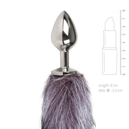 3-Korek analny lisi ogon plug z futerkiem metalowy-3