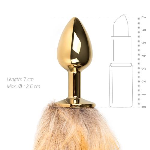 3-Korek analny lisi ogon plug z futerkiem metalowy-3