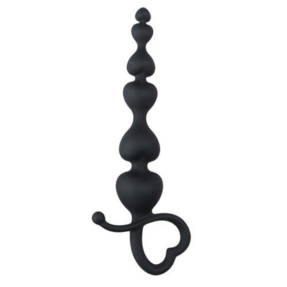 2-Czarny Korek Analny Uchwyt Serce-2