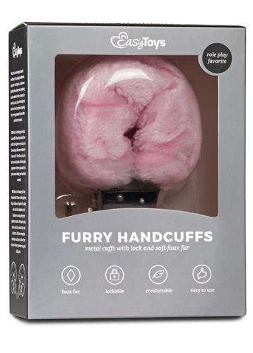 1-Kajdanki-furry handcuffs - pink-1