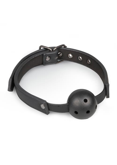 2-Knebel-Ball Gag With PVC Ball - Black-2