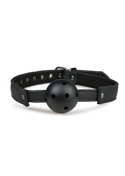 3-Knebel-Ball Gag With PVC Ball - Black-3