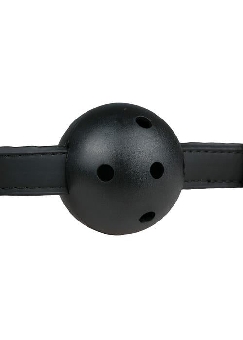 4-Knebel-Ball Gag With PVC Ball - Black-4