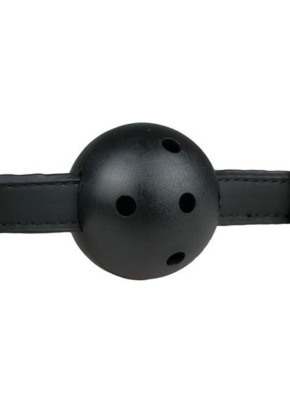 4-Knebel-Ball Gag With PVC Ball - Black-4