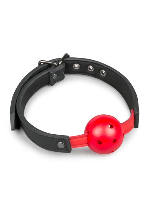 2-Knebel-Ball Gag With PVC Ball - Red-2