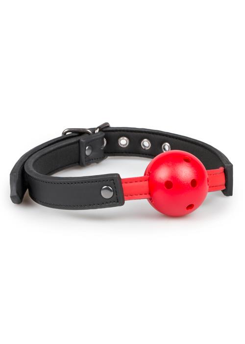 4-Knebel-Ball Gag With PVC Ball - Red-4