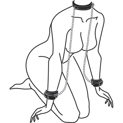 5-Kajdanki-Leather Collar With Handcuffs-5