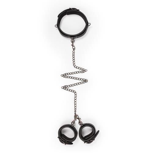 7-Kajdanki-Leather Collar With Handcuffs-7