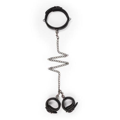 7-Kajdanki-Leather Collar With Handcuffs-7
