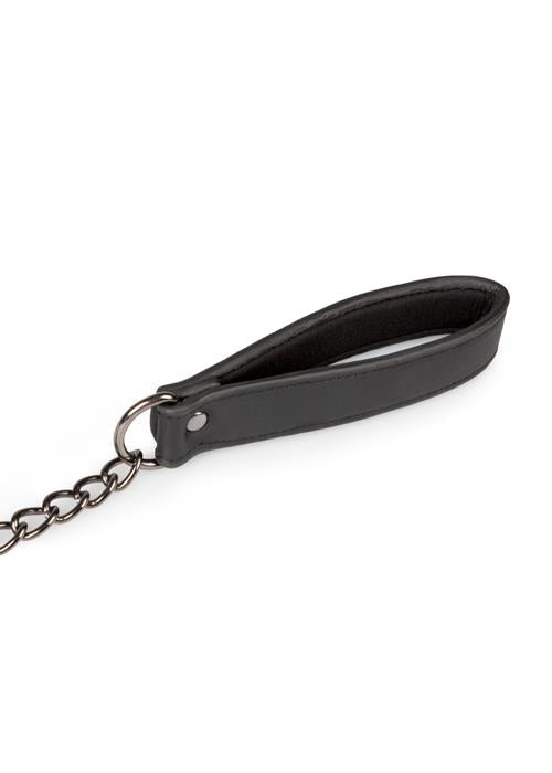 5-Wiązania-Leather Collar With Nipple Chains-5