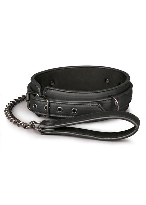 2-Zestaw bdsm bondage miękka obroża smycz łańcuszek-2