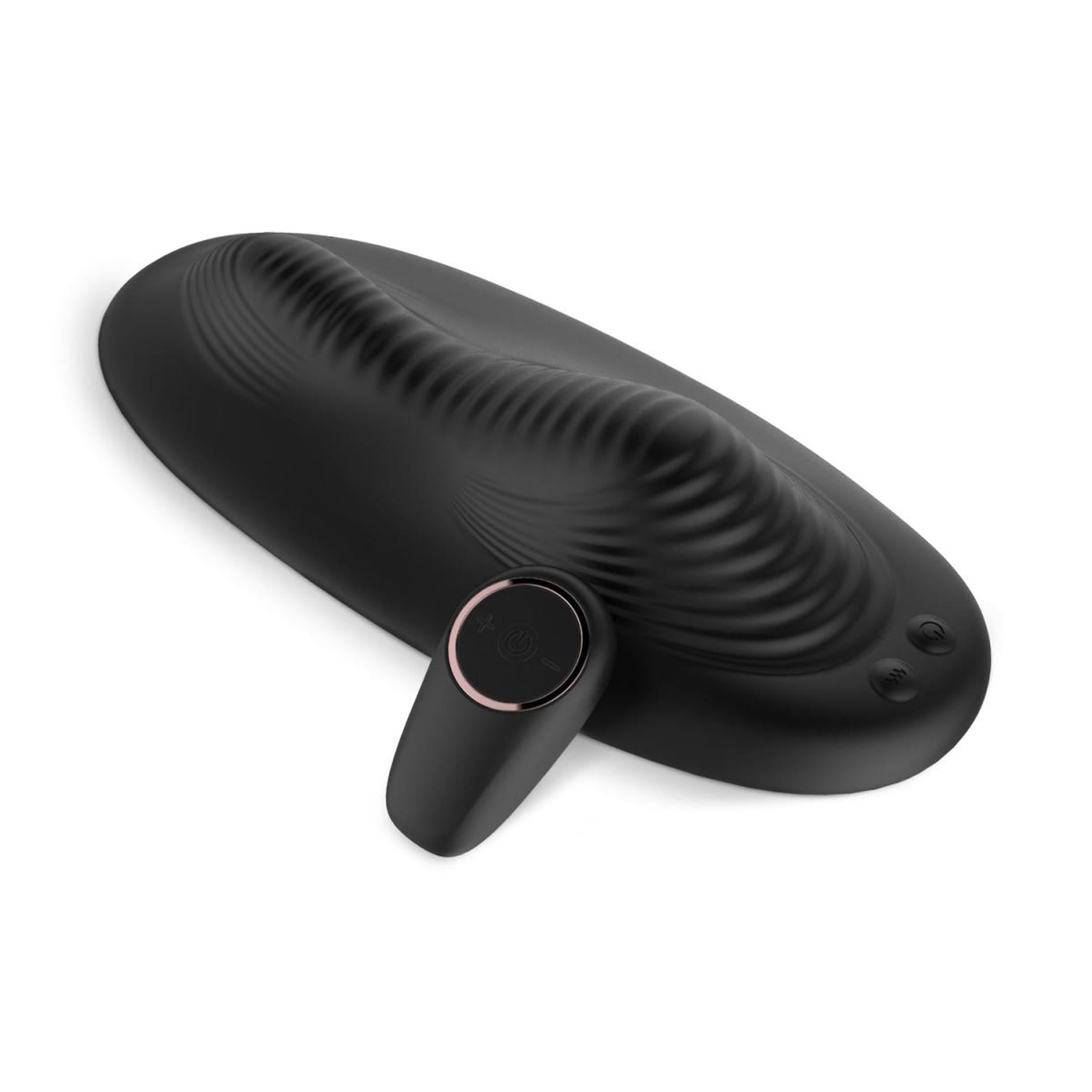 2-Vibe Pad Double Vibration with Remote Control - Black-2