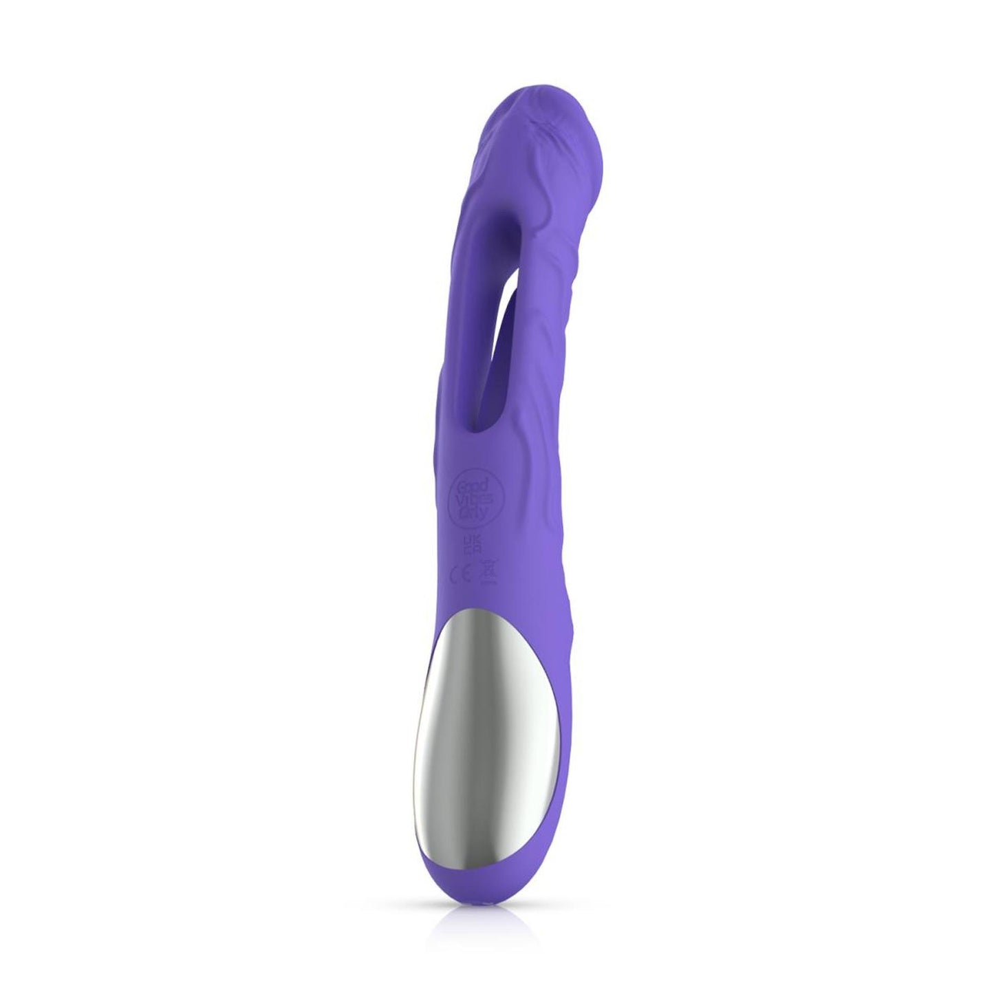 4-Good Vibes Only - Flax Vibrating Dildo with G-Spot Stimulator-4