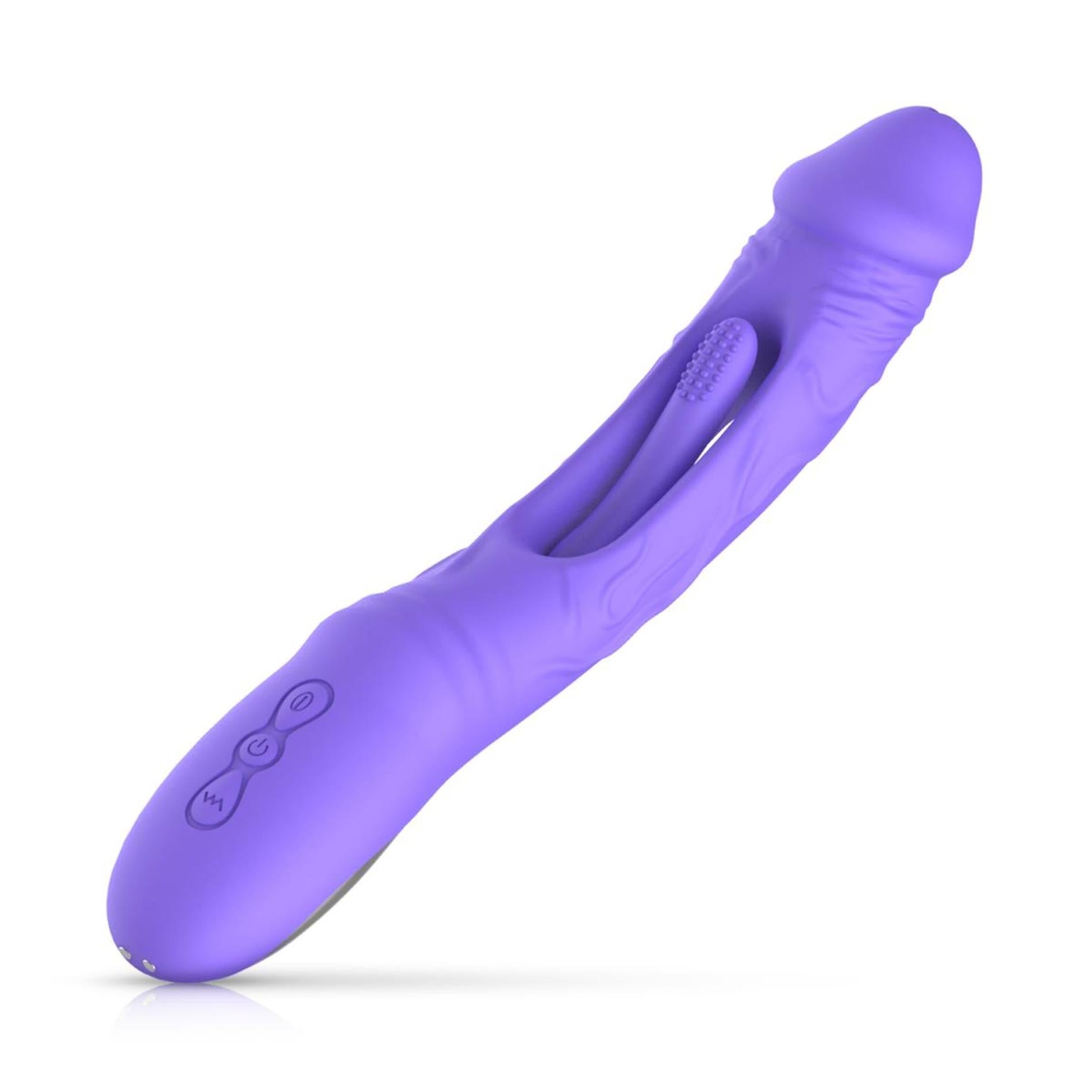 7-Good Vibes Only - Flax Vibrating Dildo with G-Spot Stimulator-7