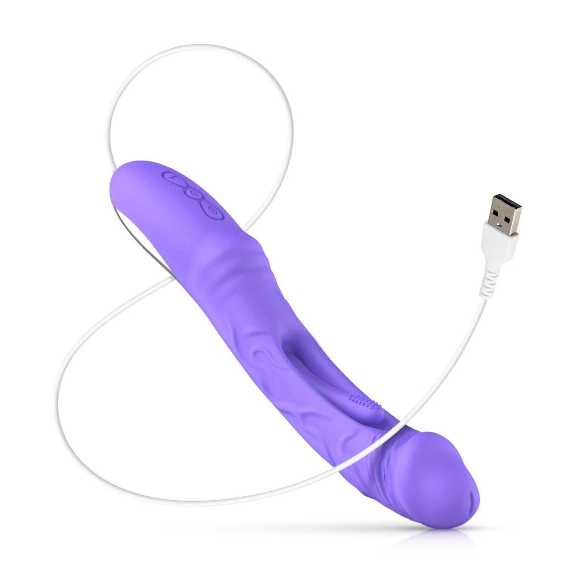 8-Good Vibes Only - Flax Vibrating Dildo with G-Spot Stimulator-8
