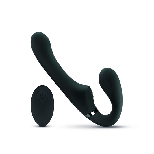 1-No-Parts - Avery Strapless Strap-On Vibrating Dildo - 22 cm-1