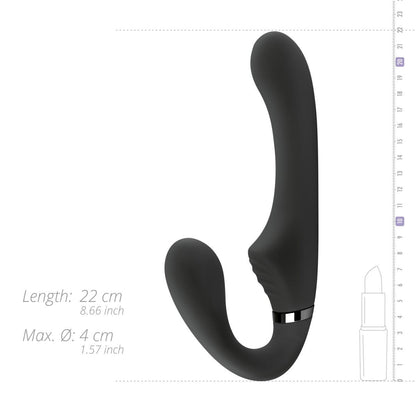 13-No-Parts - Avery Strapless Strap-On Vibrating Dildo - 22 cm-13