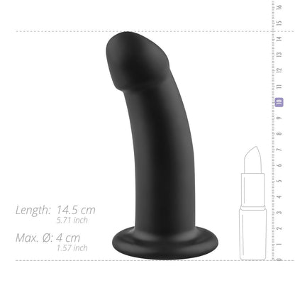 11-No-Parts - Charlie Dildo 14.5 cm - Black-11