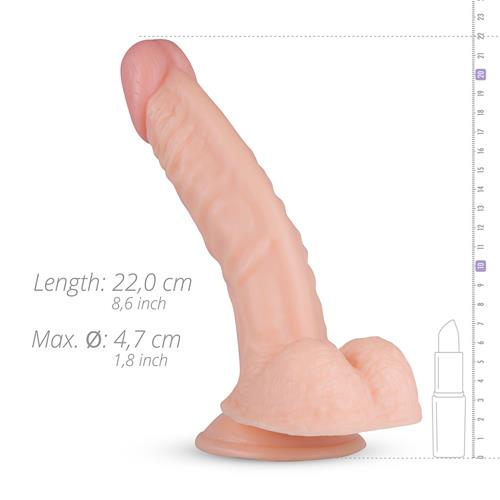 4-Naturalne realistyczne dildo penis przyssawka 22cm-4